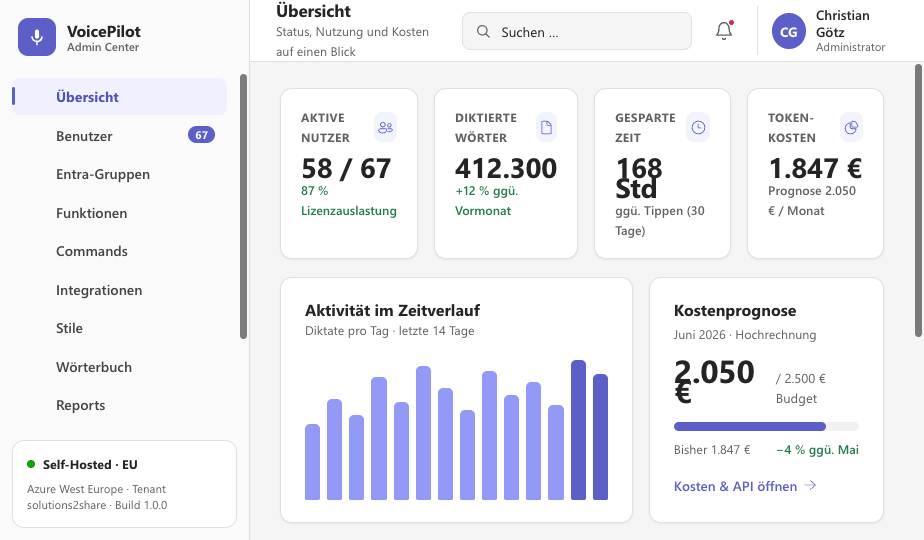 VoicePilot Admin Center
